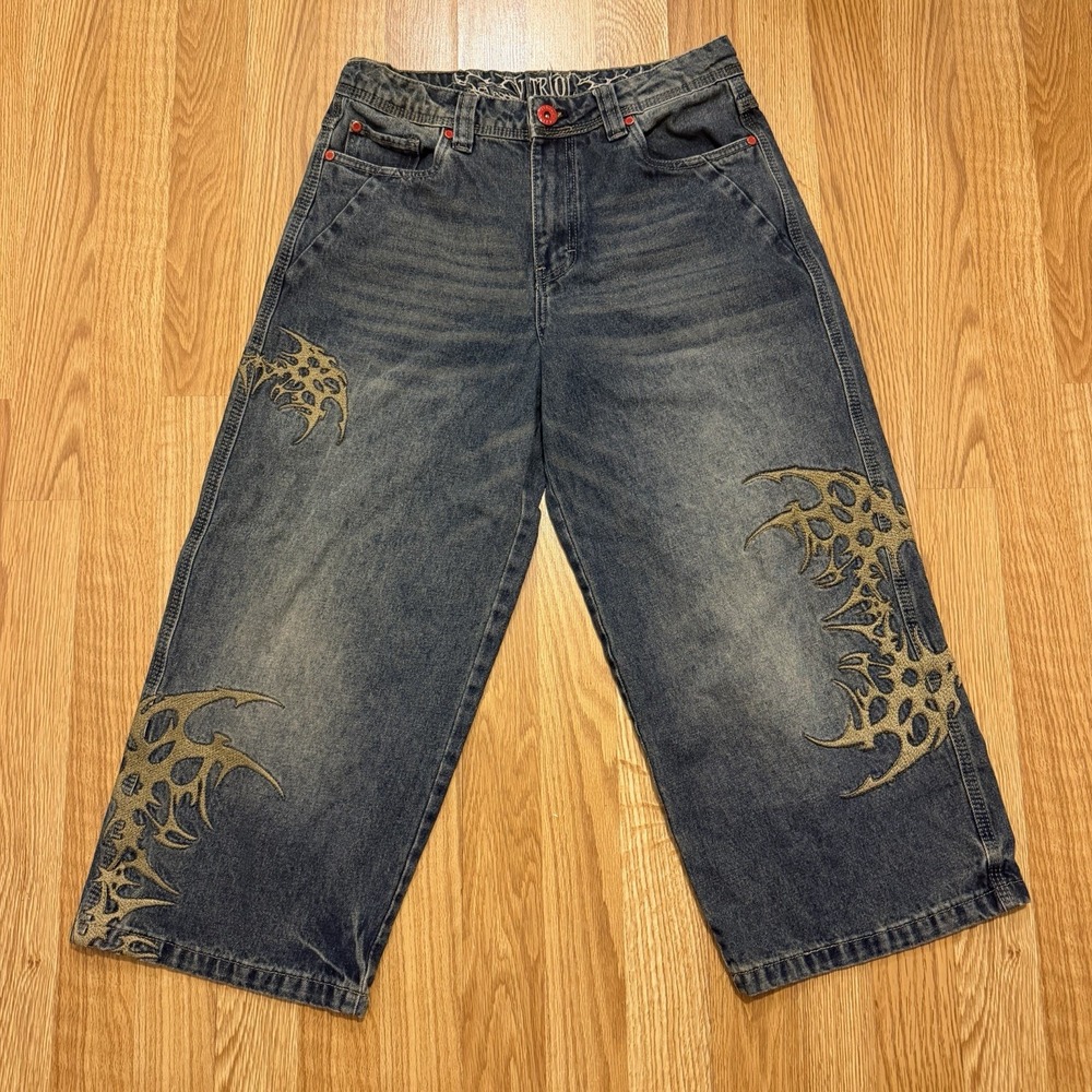 Vitriol Kids Void Respawn Ultra Wide Jeans Mens Size 25
